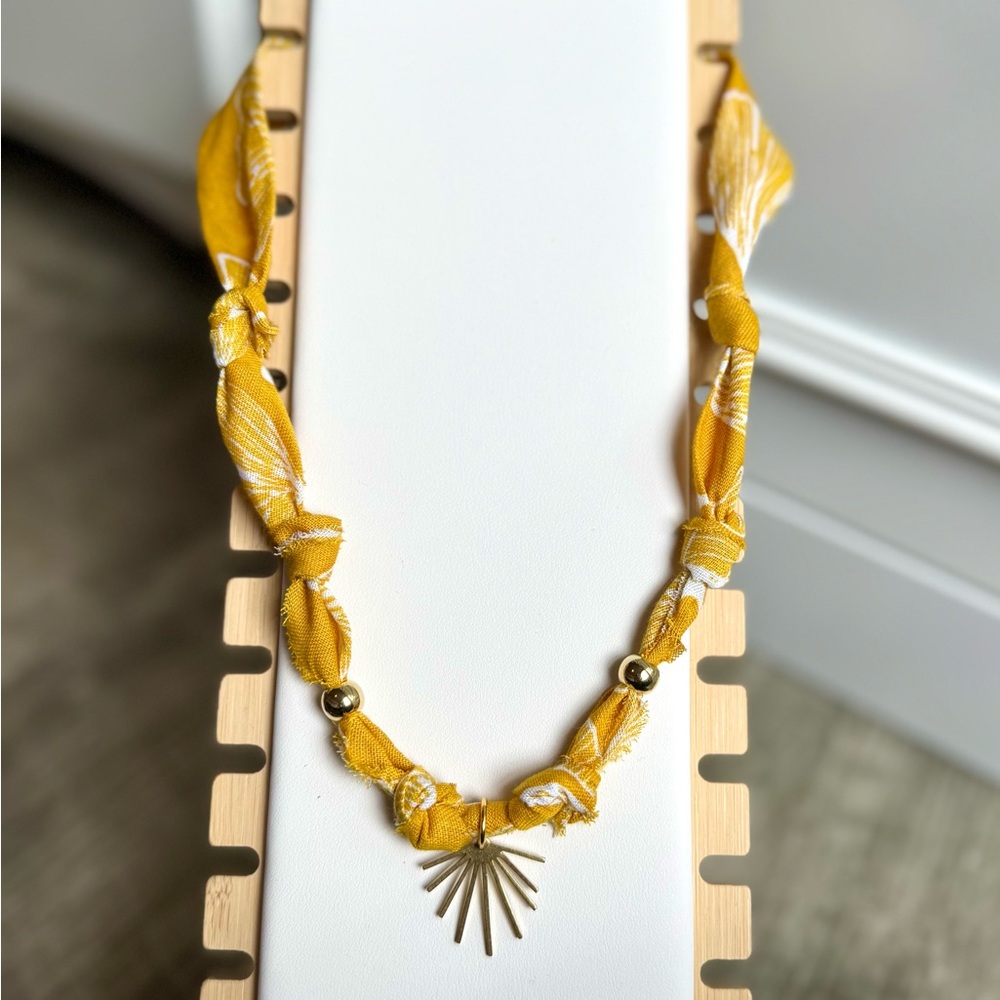 bandana charm necklace
